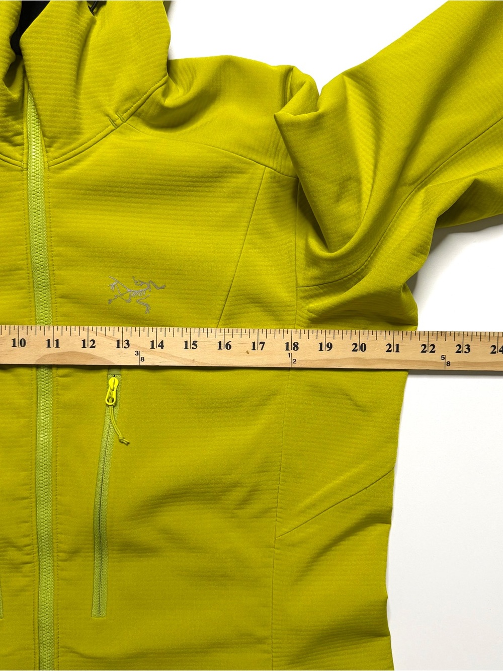 Arcteryx Acto MX Softshell Full Zip Hooded Jacket Womens Large Volt Lime Green - Picture 11 of 13